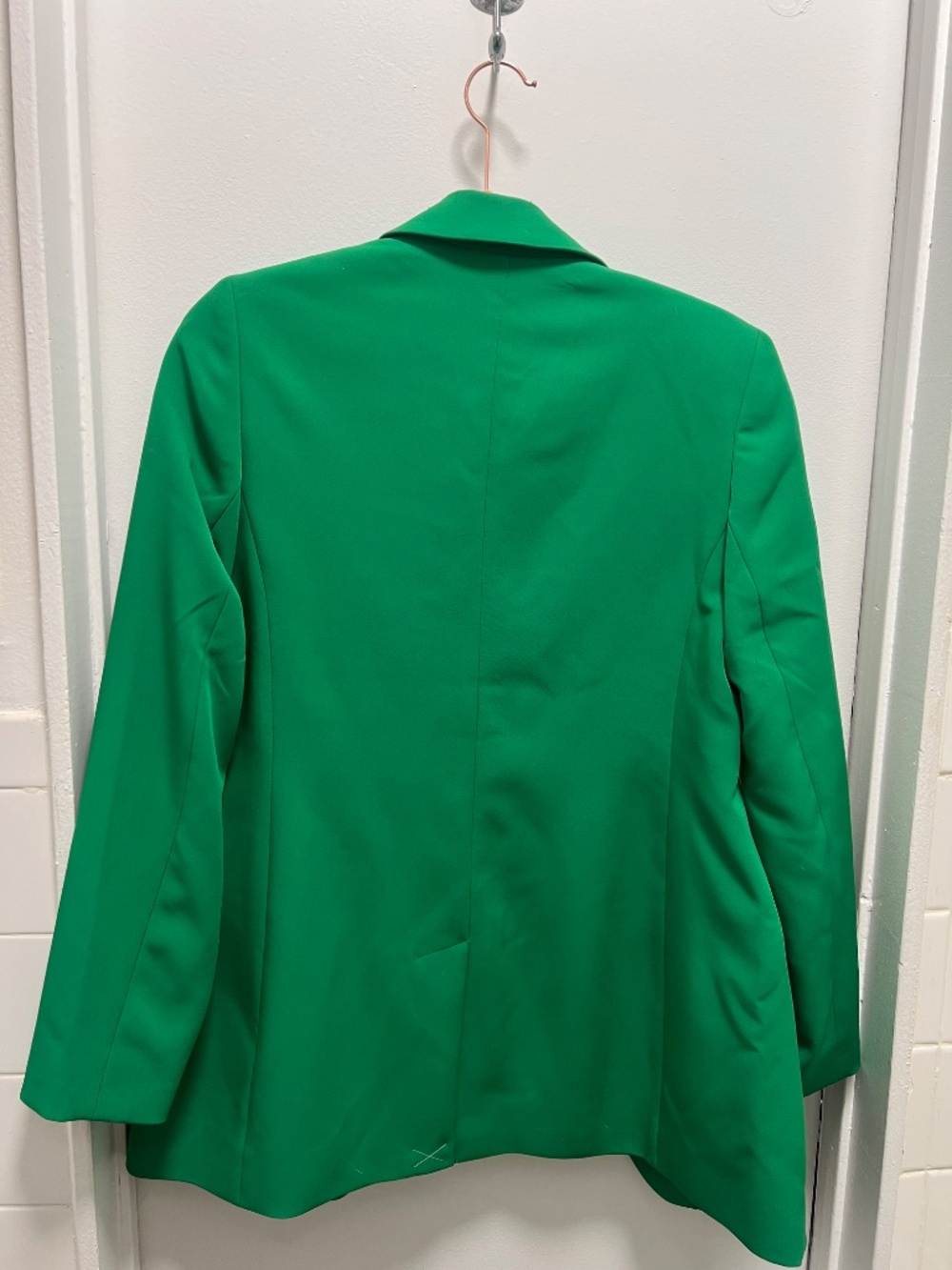 Express Green Boyfriend Blazer and Pleated Pants - Picture 4 of 6